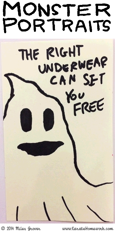 MONSTER PORTRAITS: THE RIGHT UNDERWEAR CAN SET YOU FREE